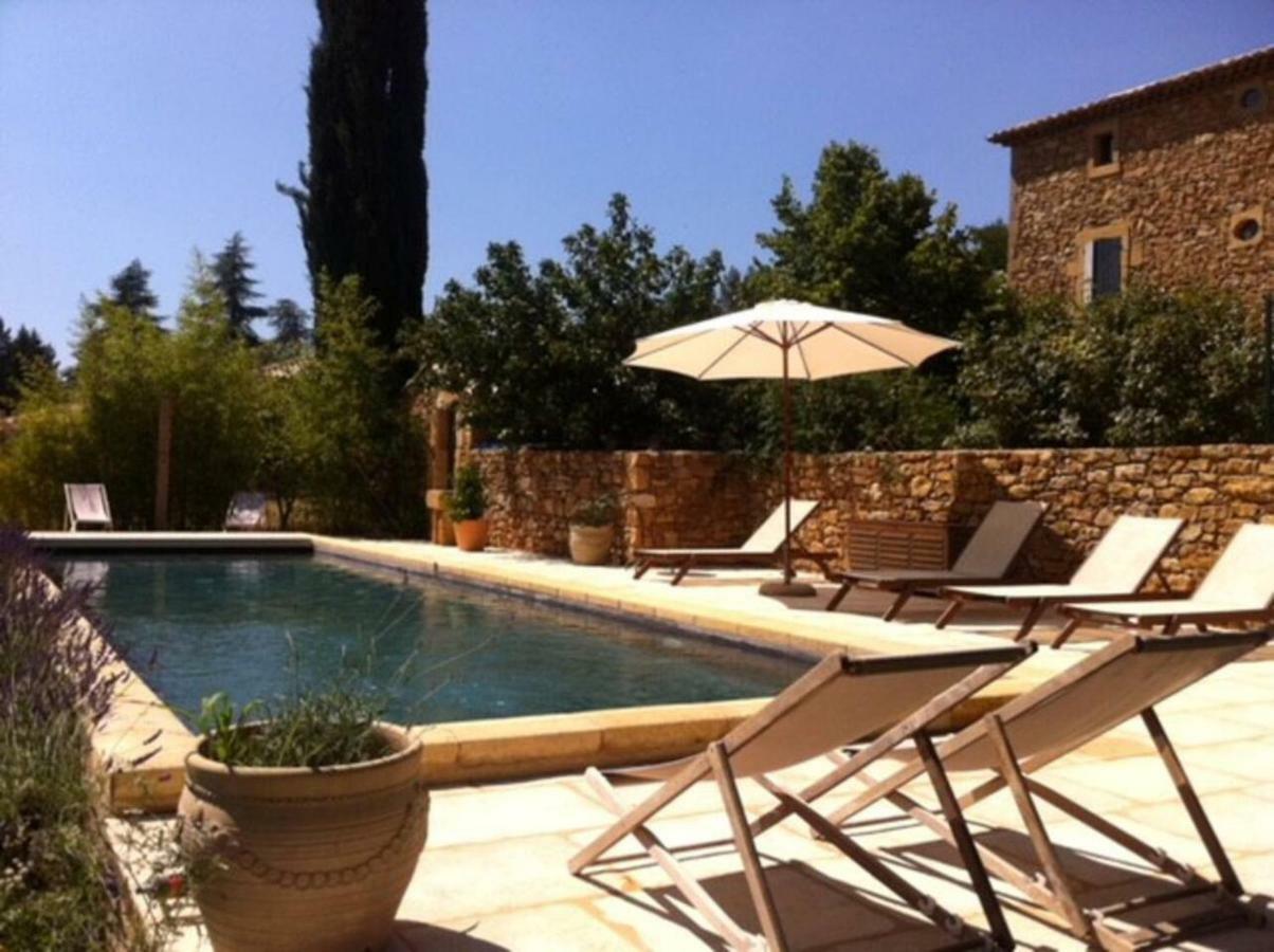 Le Mas Du Cypres, 12 Pers Et Piscine Aigaliers Exteriör bild